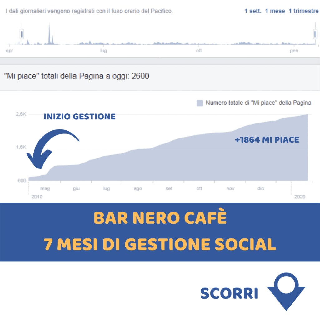 Gestione pagina social